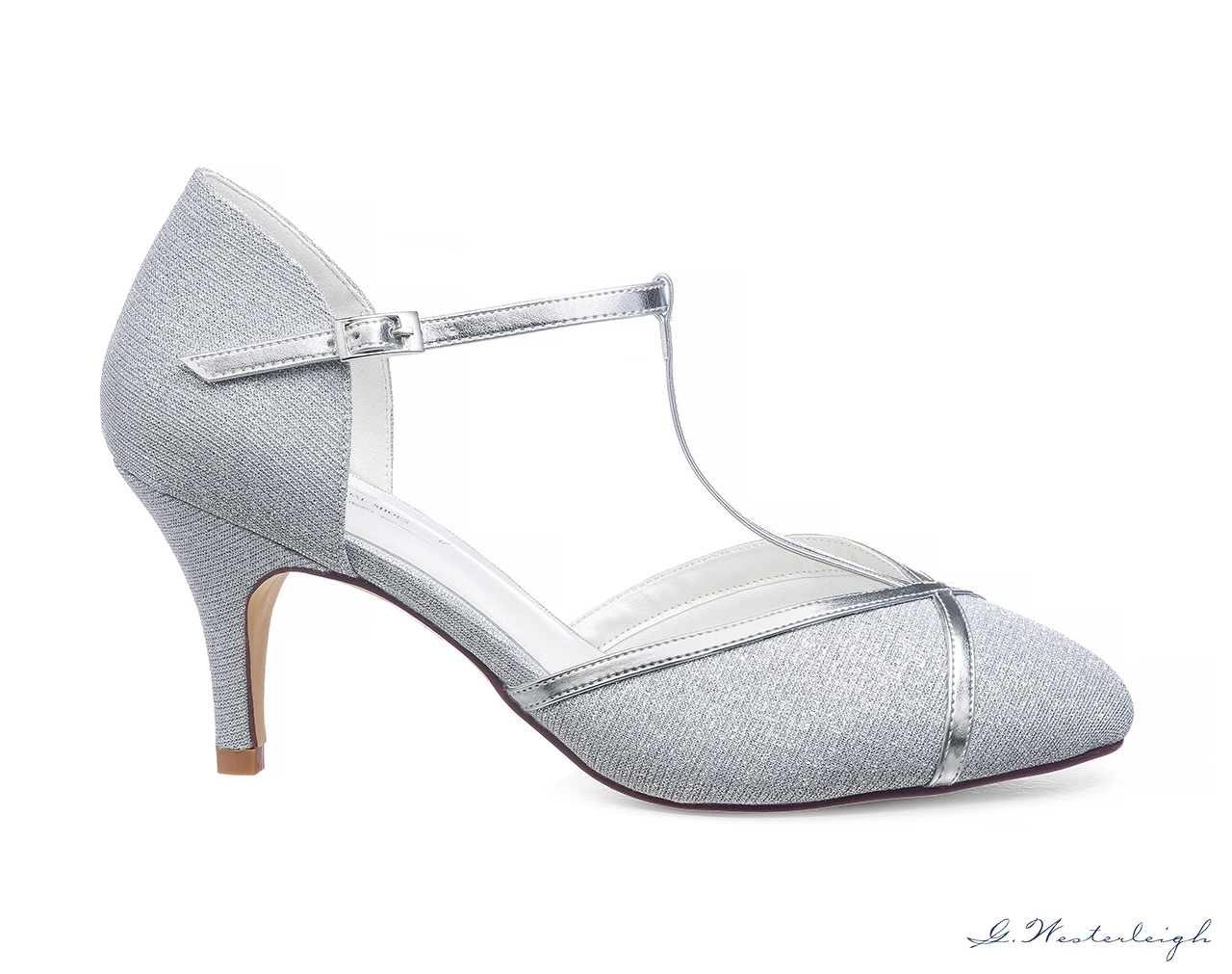 Zara Bridal shoe - silver- gwesterleigh.com