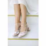 Marisol Blush Menyasszonyi cipő #5
