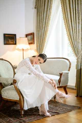 Amelia Blush Bridal shoe #9