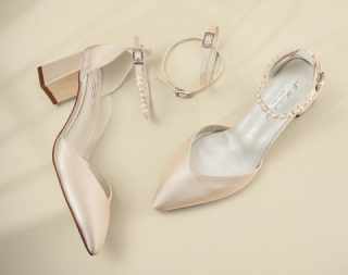 Madison Champagne Bridal shoe #7
