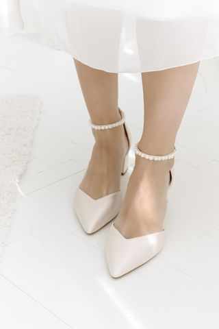 Madison Champagne Bridal shoe #9