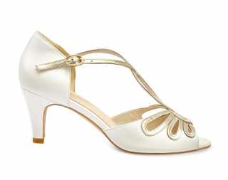 SALE - Janine 'Leather' Bridal shoe #3